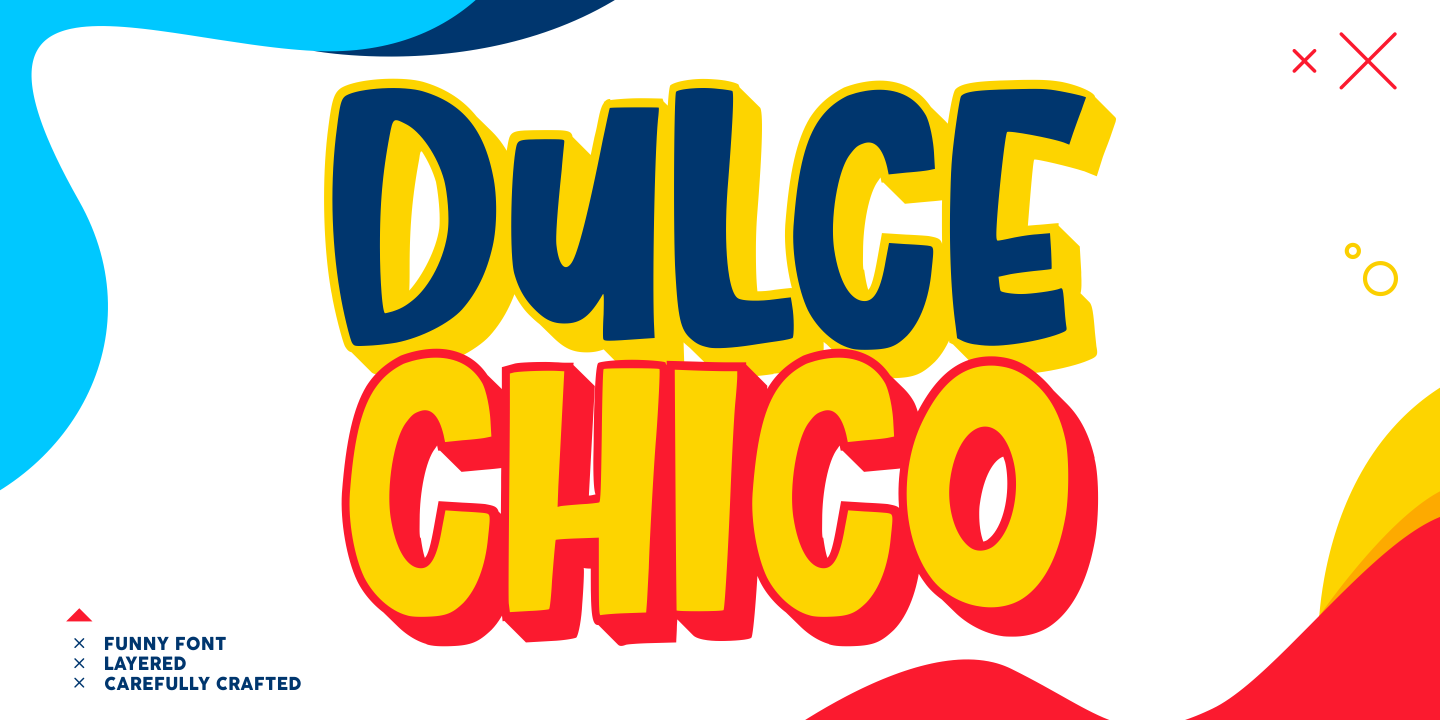 Beispiel einer Dulce Chico-Schriftart